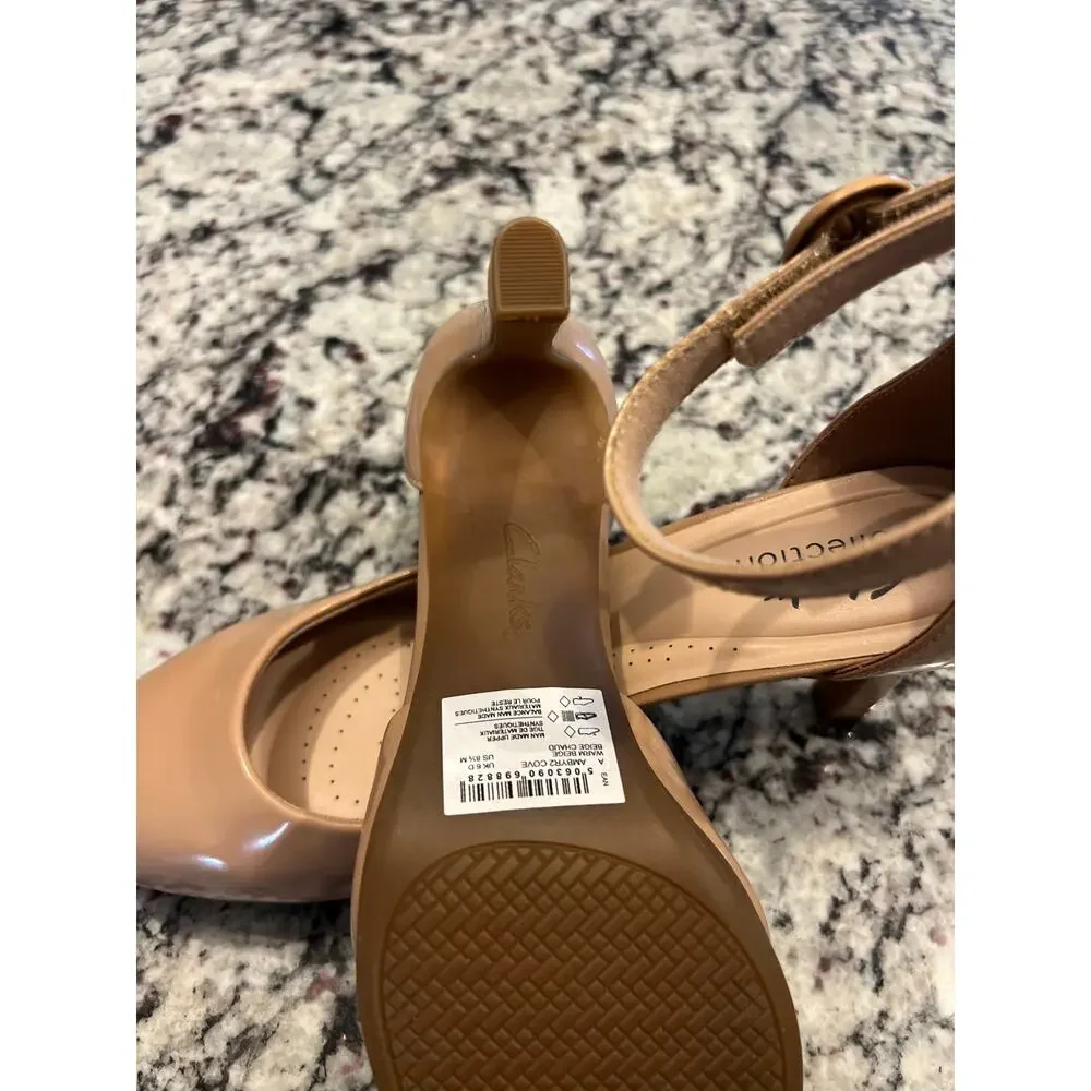 Clarks round toe nude pump women’s size 8.5 - Picture 10 of 15
